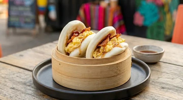 Bacon & Egg Bao