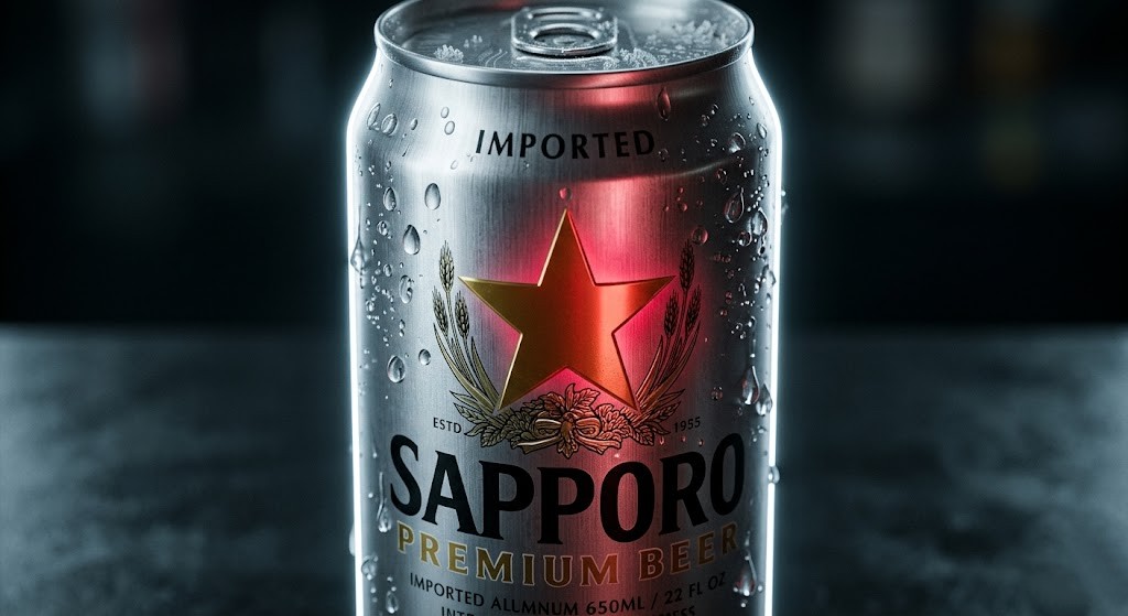 Cerveza Sapporo en lata